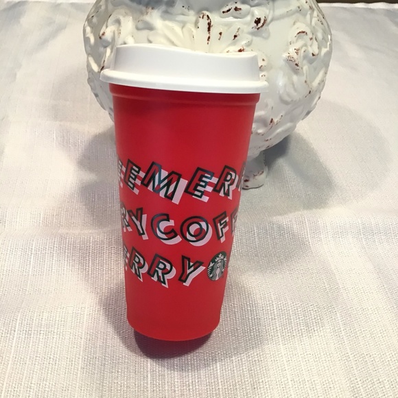 Starbucks Holiday Reusable Discount Cup Red Hot - Picture 2 of 6
